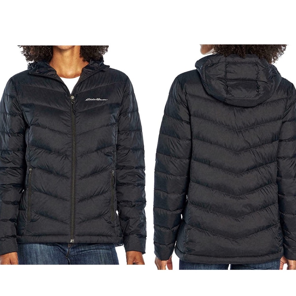 Eddie Bauer Microlight Down Jacket 650 Fill Puffer Packable Layering Winter